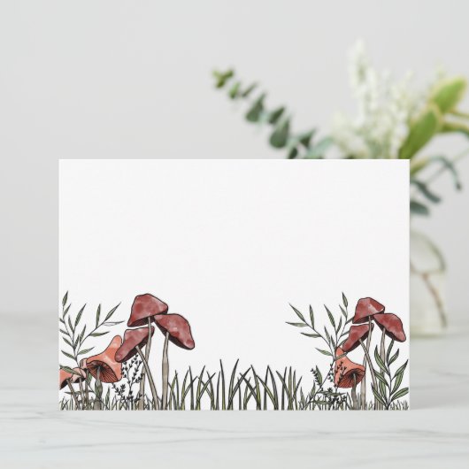 paddenstoelveld save the date (Staand voorkant)