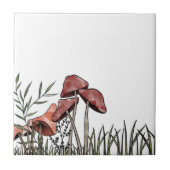 paddenstoelveld tegeltje (Voorkant)