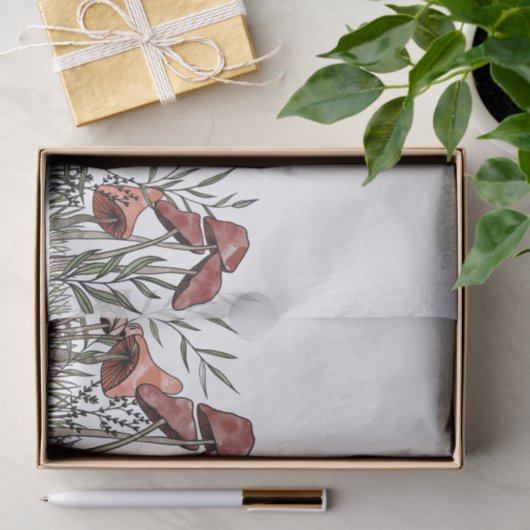 paddenstoelveld tissuepapier (Geschenk)