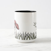 paddenstoelveld tweekleurige koffiemok (Center)