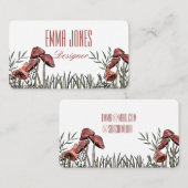 paddenstoelveld visitekaartje (Voorkant / Achterkant)