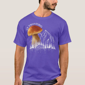 Paddenstoelverzamelaars voor het wandelhout t-shirt