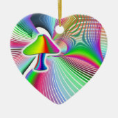 paddenstoelvisie keramisch ornament (Voorkant)