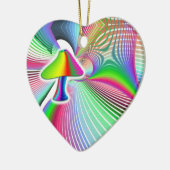 paddenstoelvisie keramisch ornament (Links)