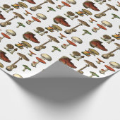 paddenstoelwerkpapier cadeaupapier (Hoek)