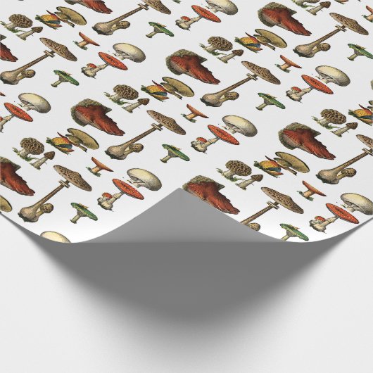  paddenstoelwerkpapier cadeaupapier (Hoek)