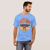 Paddenstoelwolk zonsondergang t-shirt (Voorkant volledig)