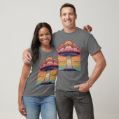 Paddenstoelwolk zonsondergang t-shirt (Unisex)