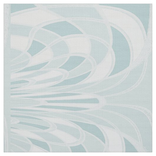 Paddestoel, Abstract - Aqua - Fabric Stof (Swatch)
