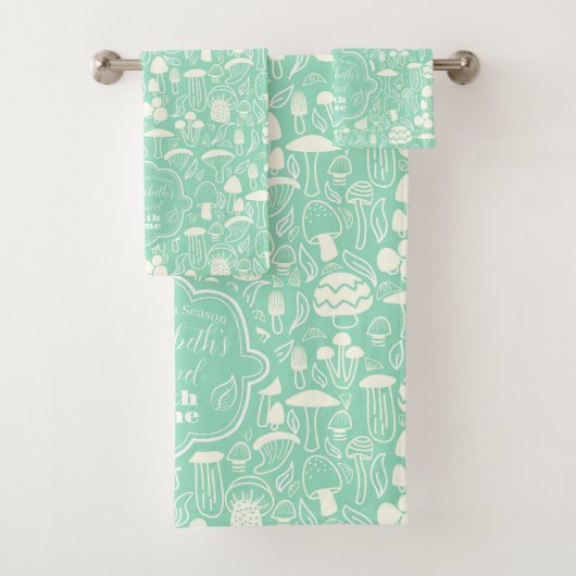 Paddestoel Aqua Cream Bad Handdoek (Insitu)