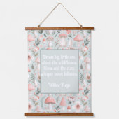 Paddestoel Baby kwekerij hout Topped Wandtapijt Hangend Wandkleed (Voorkant)