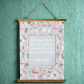 Paddestoel Baby kwekerij hout Topped Wandtapijt Hangend Wandkleed