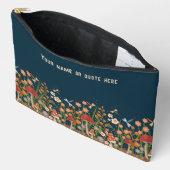 Paddestoel Bloemen Dragonfly Custom Cosmetische Za Etui (Open)