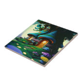 Paddestoel/boomhut Tegeltje (Zijkant)