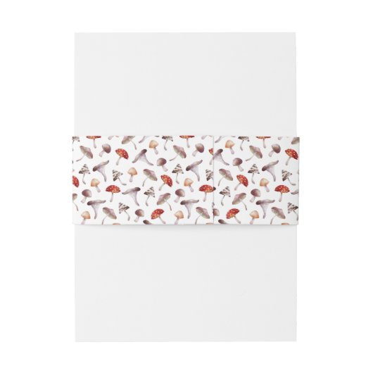 Paddestoel Botanische Bruiloft Uitnodigingen Wikkel (Achterkant Voorbeeld)