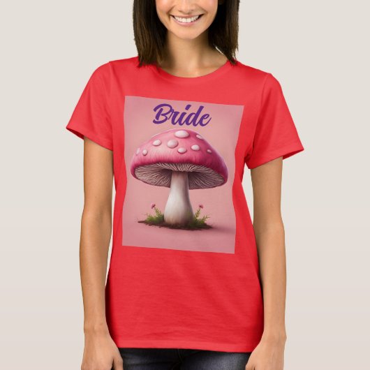 Paddestoel bruid T-shirt (Voorkant)