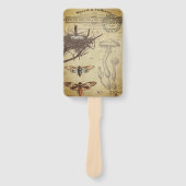 Paddestoel bruiloft Fan 2 Handwaaier (Voorkant)