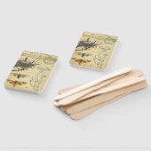 Paddestoel bruiloft Fan Handwaaier (Niet-gemonteerd)