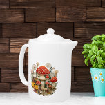 Paddestoel Cottagecore theepot<br><div class="desc">Deel je liefde voor natuur met dit grillige,  3-D-achtige ontwerp van kleurrijke paddenstoelen en wilde bloemen. Deze unieke theepot zou de perfecte aanvulling zijn op uw keukeninrichting of als cadeau voor die speciale persoon voor elke gelegenheid!</div>