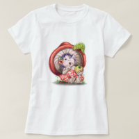 Paddestoel en Rups Grappig T-shirt