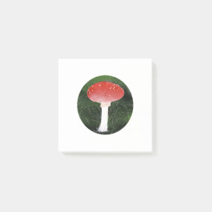 Paddestoel en sponsachtig mos post-it® notes