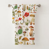 Paddestoel en Wildflower Pattern Bad Handdoek (Insitu)