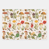  Paddestoel en Wildflower Pattern Inpakpapier Vel (Voorkant 2)