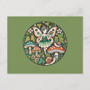 Paddestoel Fairy Fungi Fairies Fungus Briefkaart