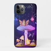 Paddestoel Fantasie Monogram Magische Fairy Case-Mate iPhone Case (Achterkant)