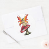 Paddestoel fee Stickers (Envelop)