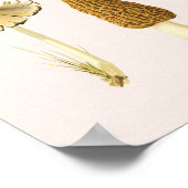  Paddestoel Grafiek Muurkunst Poster (Hoek)