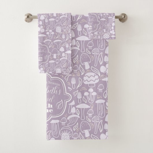 Paddestoel Grijze Crème Bad Handdoek (Insitu)