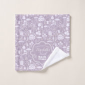 Paddestoel Grijze Crème Bad Handdoek (Wasdoekje)