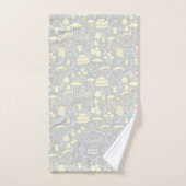 Paddestoel Grijze Crème Bad Handdoek (Handdoek)