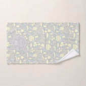 Paddestoel Grijze Crème Bad Handdoek (Handdoek)
