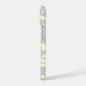 Paddestoel Grijze Crème iPhone 15 Case (Linkerkant)