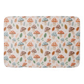 Paddestoel, Herfst gebladerte, Natuur Patten Badmat (Voorkant)