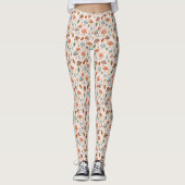 Paddestoel, Herfst gebladerte, Natuur Patten Leggings (Voorkant)
