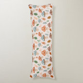 Paddestoel, Herfst gebladerte, Natuur Patten Lichaamskussen (Voorkant Verticaal)