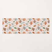 Paddestoel, Herfst gebladerte, Natuur Patten Yogamat (Achterkant (horizontaal))