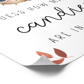 Paddestoel - Hoeveel snoepjes baby shower spel Poster (Hoek)