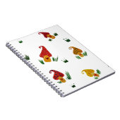 Paddestoel Huizen Waterverf Kunst Notitieboek (Rechterzijde)