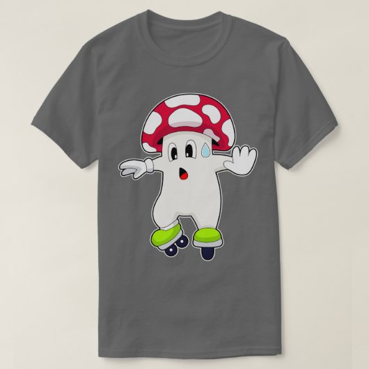 Paddestoel Inline schaatsen Roller schaatsen T-shirt (Design voorkant)