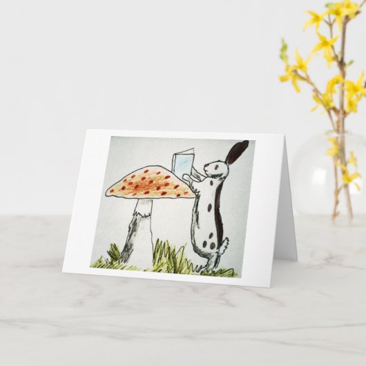 Paddestoel Kaart (Gele Bloem)