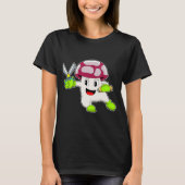 Paddestoel kapper schaar t-shirt (Voorkant)