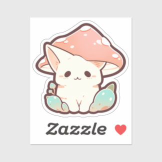 Paddestoel Kat Sticker 6