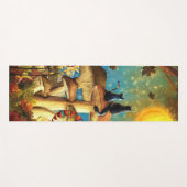 Paddestoel Katten Effen Achterkant Yogamat (Voorkant (horizontaal))