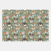 Paddestoel Kerstmis wrapping papier schimmel bos Inpakpapier Vel (Voorkant)