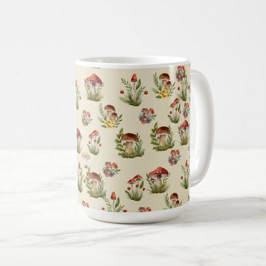 Paddestoel Koffie Mok (Voorkant rechts)