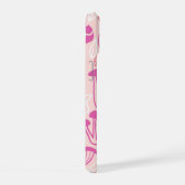 Paddestoel magenta roze iPhone 15 case (Rechterkant)